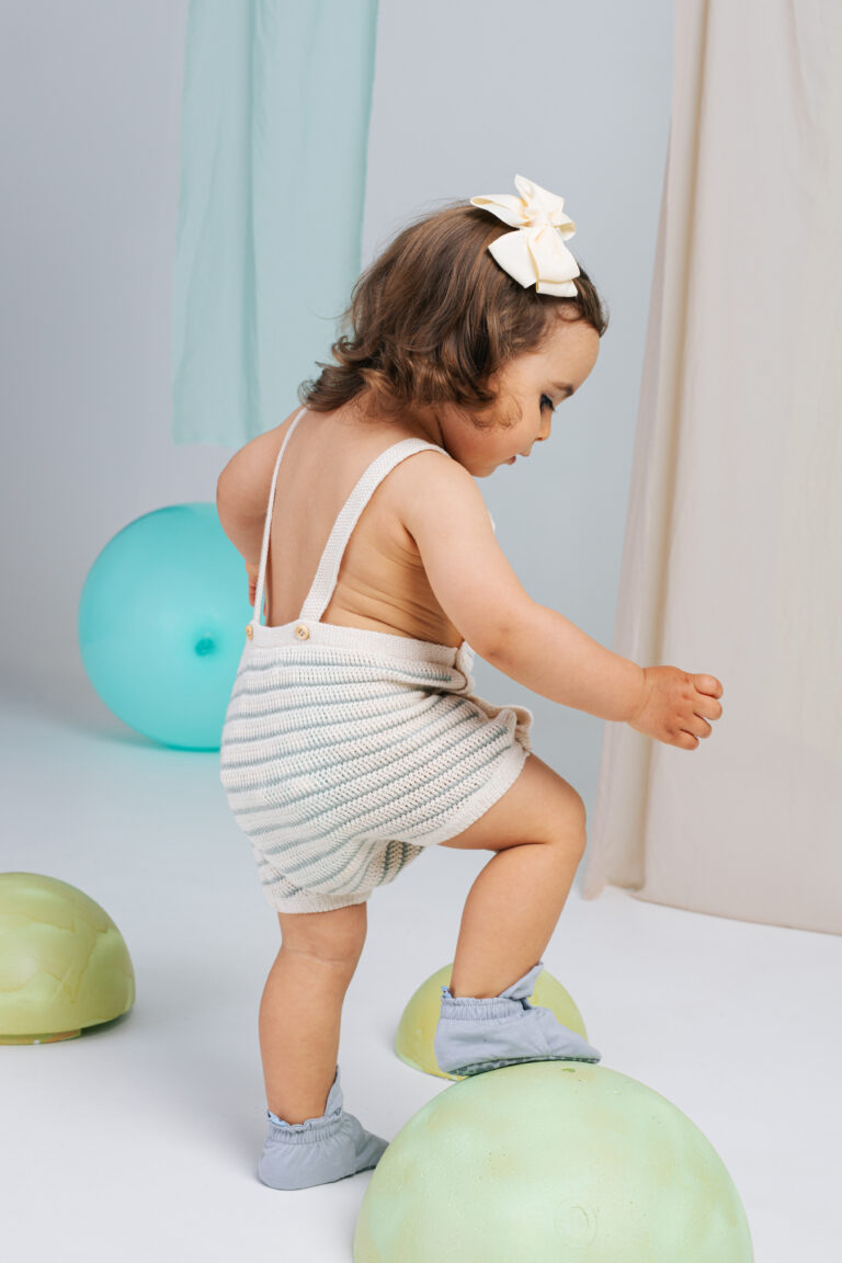 Baby Booties | Silver Macaron