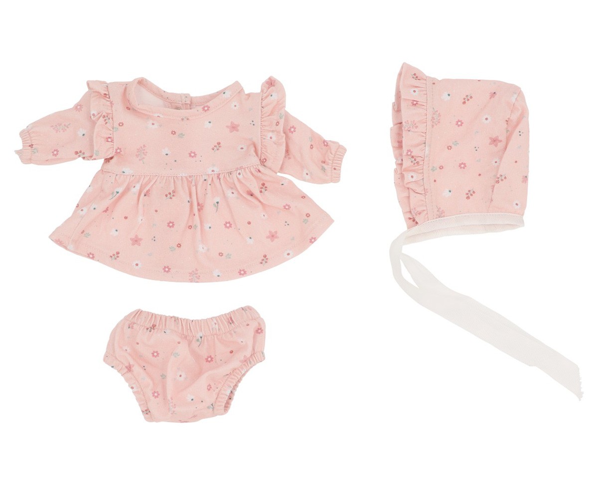 Monnëka | Boneca Koke + Vestido e chapéu Pink Flowers