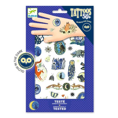 Tatuagens Temporárias Pack 50 | Reflexos Noturnos brilha no Escuro