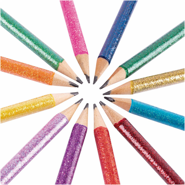 Lapis Grafite C/borracha Apli Glitter Hb N.2