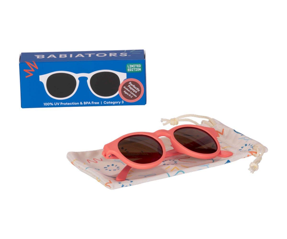 Óculos de Sol Babiators Flexíveis | Keyhole Perfectly Papaya 0-2 anos