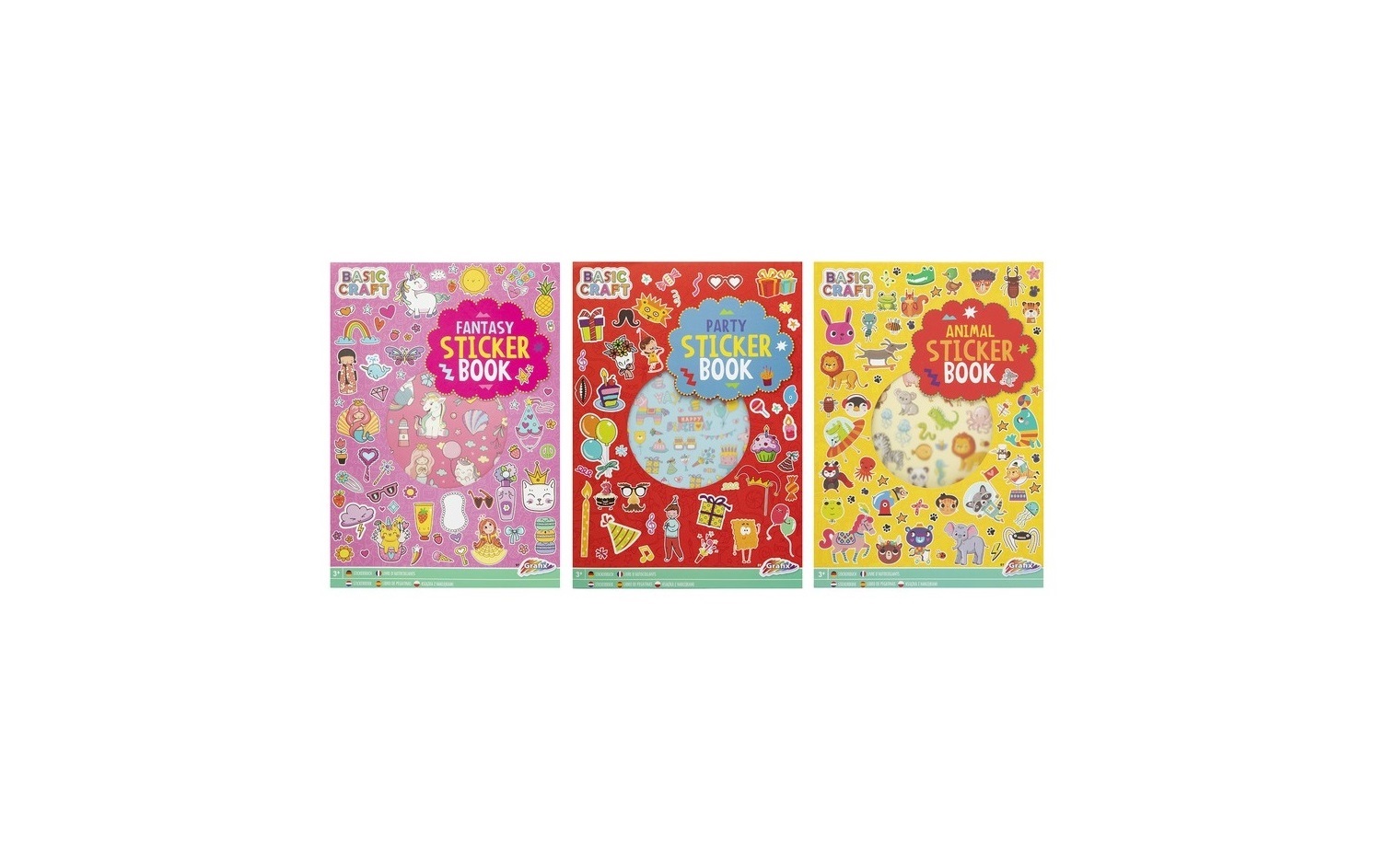 Caderno de Autocolantes A4 | Animais, Festa ou Unicornio