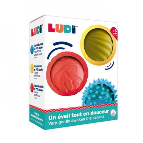 Ludi | Pack 3 Bolas Sensoriais