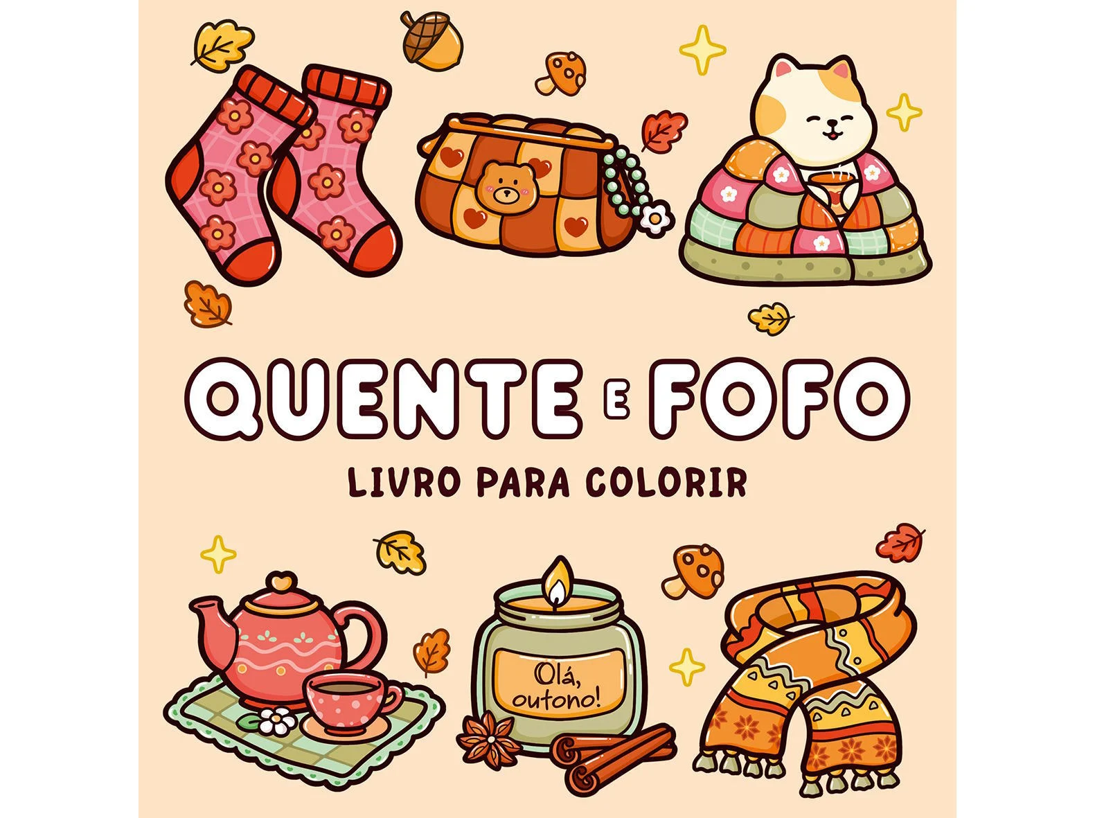 Livro Colorir | Quente e fofo