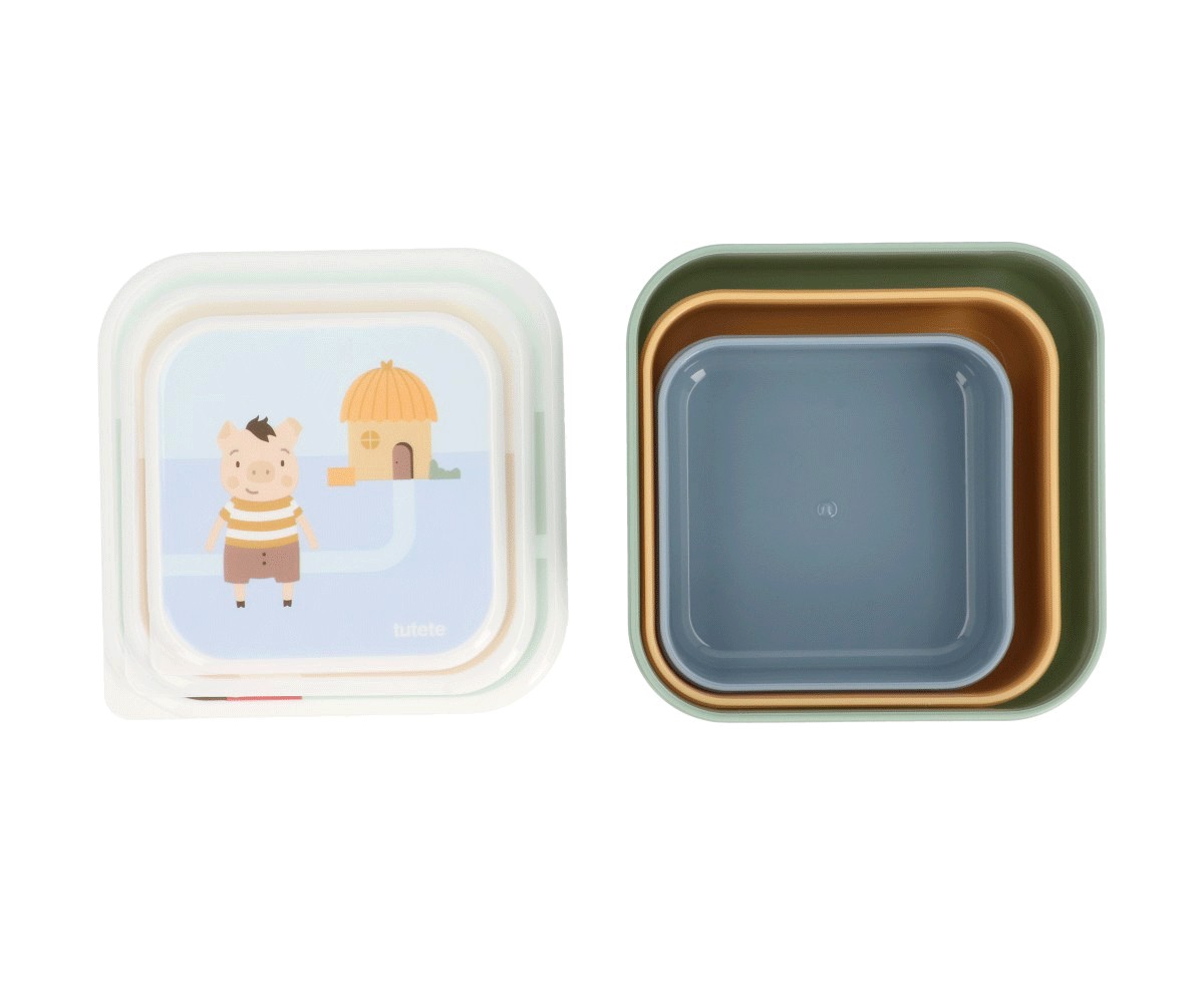 Conjunto 3 Caixas Tutete | The Three Little pigs