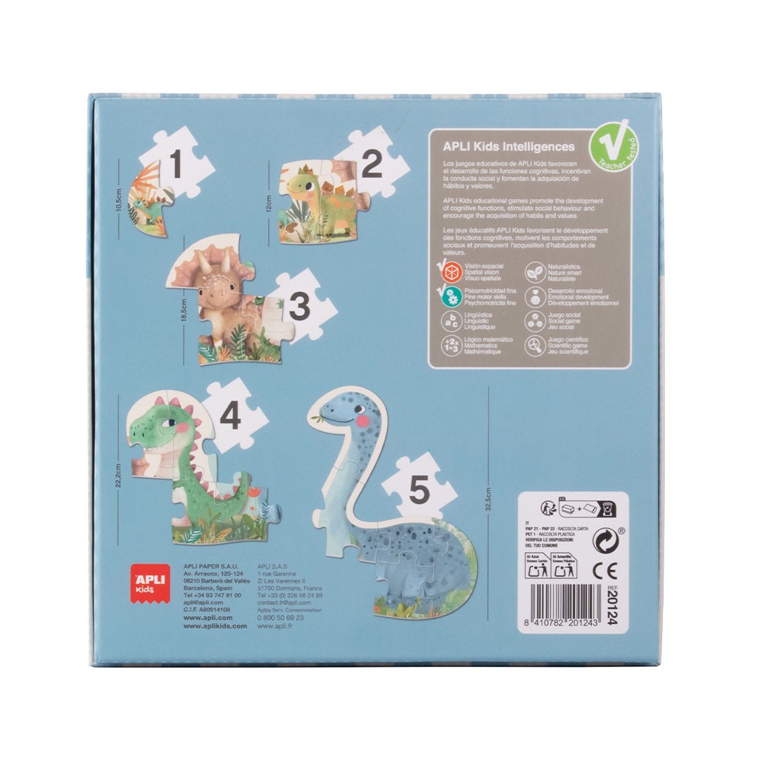 Primeiro Puzzle Apli | Dinossauros + 2 anos