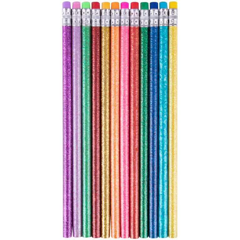 Lapis Grafite C/borracha Apli Glitter Hb N.2