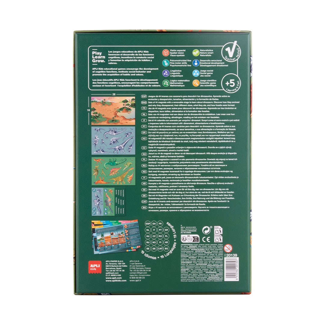Jogo Magnético Apli | Dinosaurs