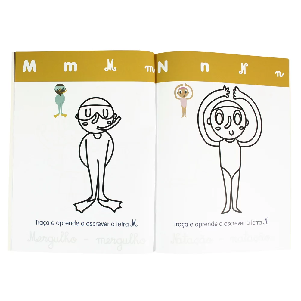 Livro pinturas de A a Z | Desportos