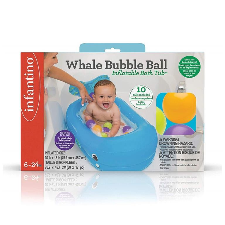 Banheira Insuflável Baleia + 10 Bolas