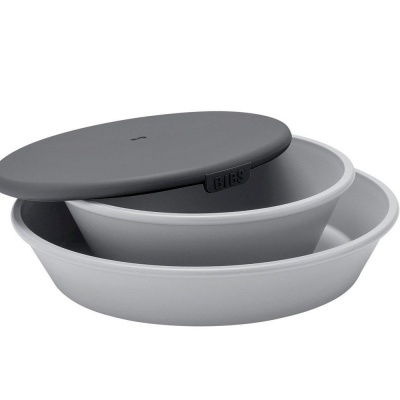 2 Pratos com Tampa BIBS | Cloud