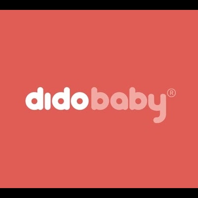 Logótipo didobaby sobre fundo coral