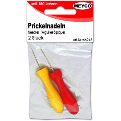 Pacote de agulhas para pinicar com cabos vermelho e amarelo