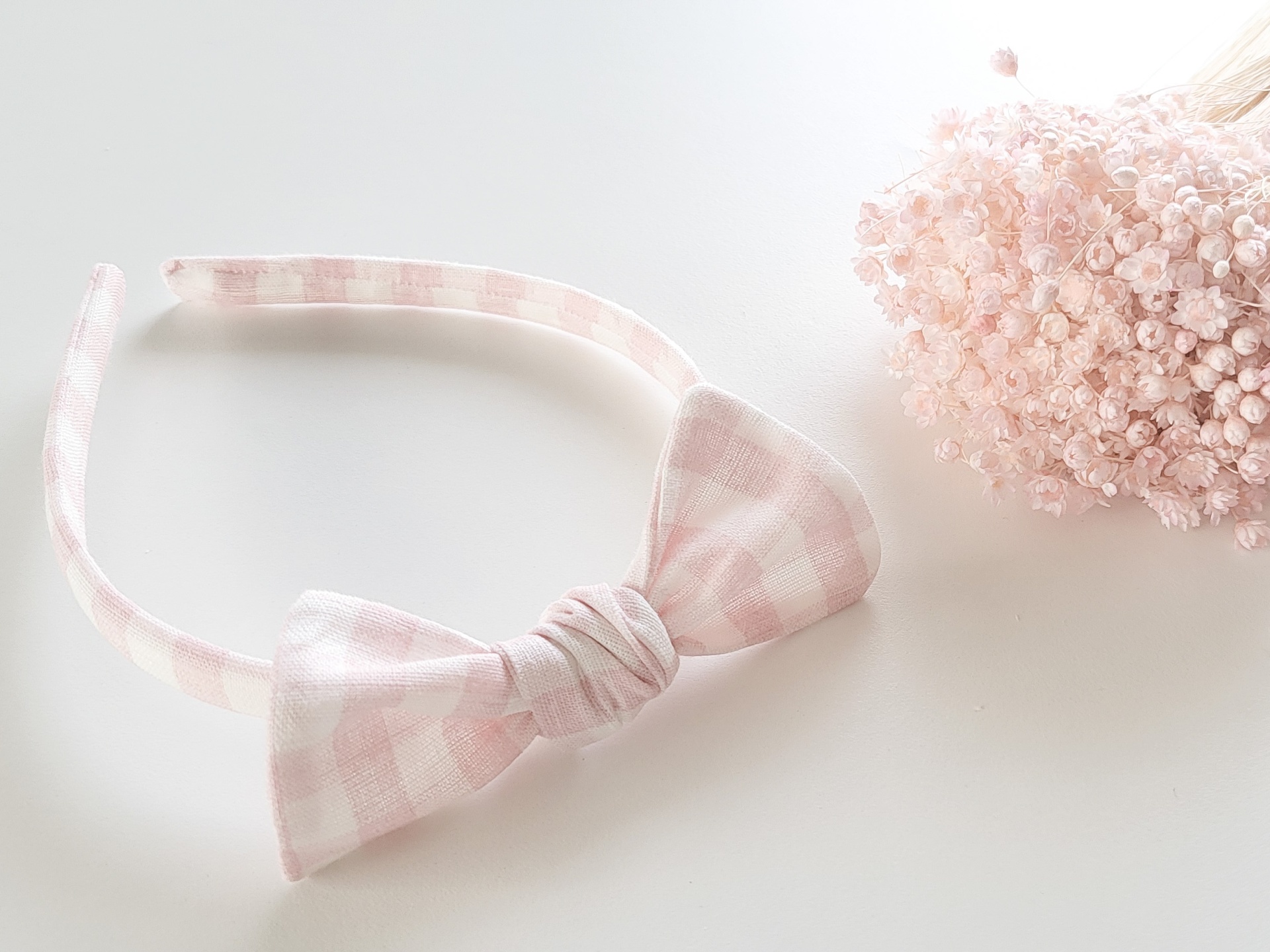 Bandolete Vichy Rosa Pastel