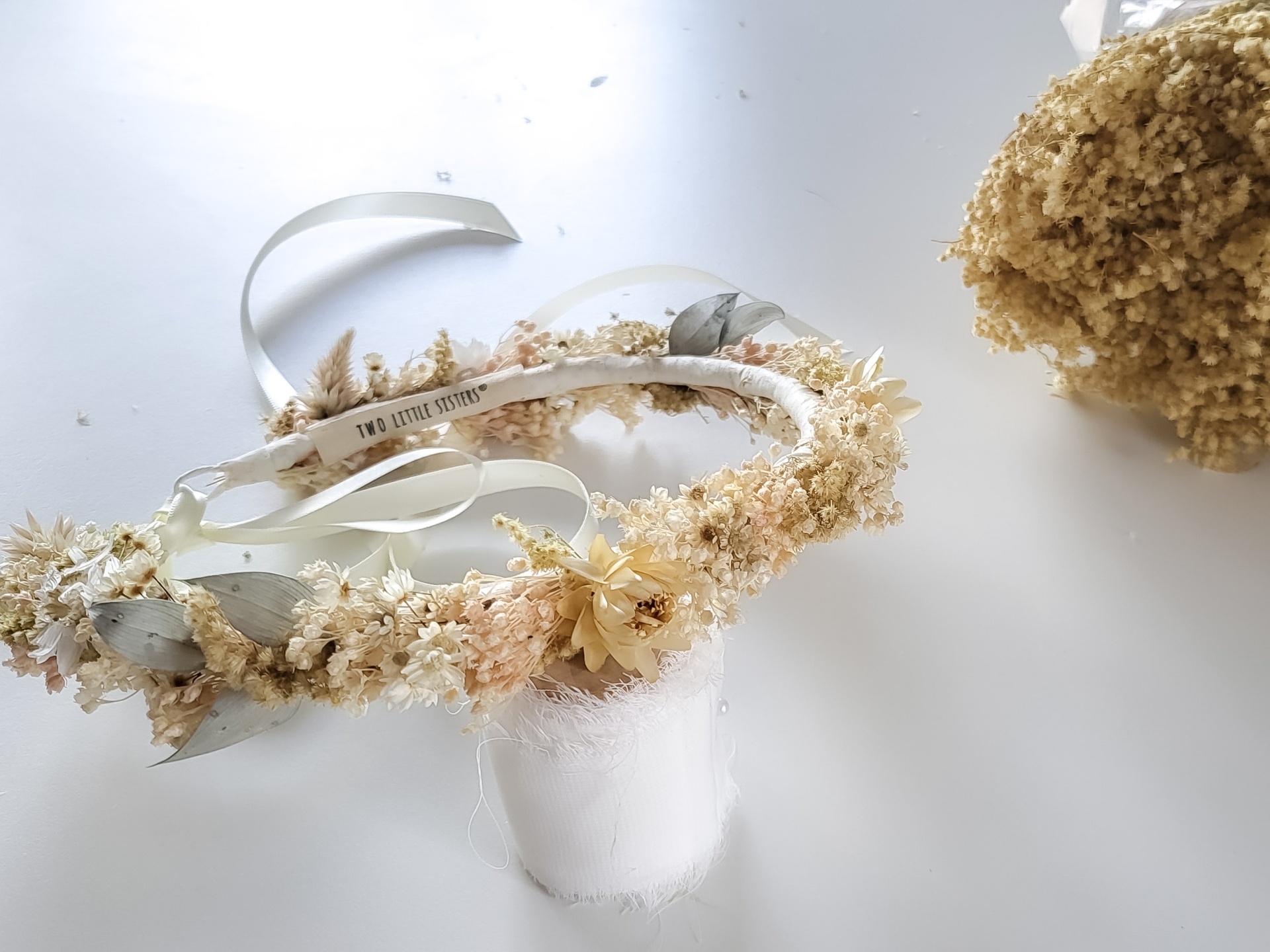 Tiara de Flores Golden Leave