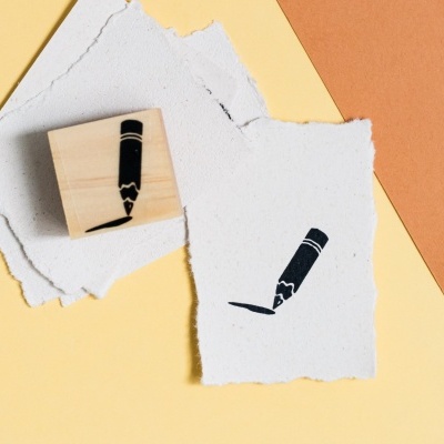 Carimbo&#x20;-&#x20;L&#x00E1;pis&#x20;de&#x20;pintura&#x20;-&#x20;3x3cm