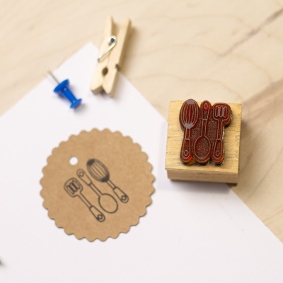 Carimbo&#x20;-&#x20;Talheres&#x20;-&#x20;3x3cm