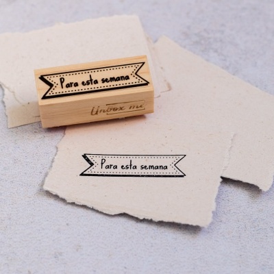 Carimbo&#x20;-&#x20;Para&#x20;esta&#x20;semana&#x20;-&#x20;2x5cm