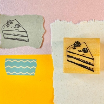 Carimbo&#x20;-&#x20;Fatia&#x20;de&#x20;bolo&#x20;&#x28;culin&#x00E1;ria&#x29;&#x20;-&#x20;3x3cm