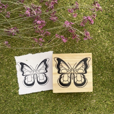 Carimbo&#x20;-&#x20;Borboleta&#x20;Grande&#x20;-&#x20;6x6cm