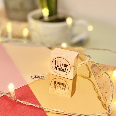 Carimbo&#x20;-&#x20;Feliz&#x20;Natal&#x20;estrela&#x20;-&#x20;3x3cm