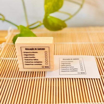 Carimbo&#x20;-&#x20;Avalia&#x00E7;&#x00E3;o&#x20;do&#x20;caderno&#x20;-&#x20;5x5cm