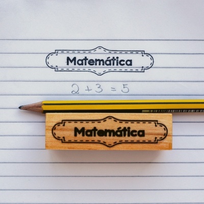 Carimbo -  Matemática -2x7cm