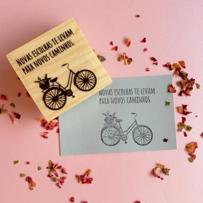 Carimbo&#x20;-&#x20;Novas&#x20;escolhas&#x20;te&#x20;levam&#x20;para&#x20;novos&#x20;caminhos&#x20;-&#x20;5x5cm