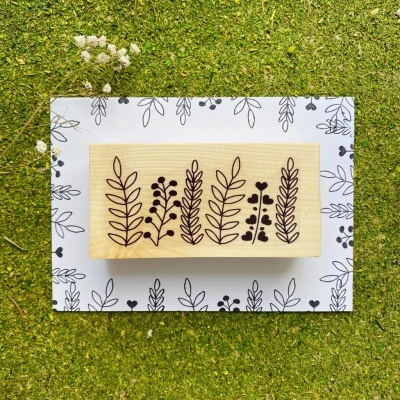 Carimbo&#x20;-&#x20;Borda&#x20;floral&#x20;-&#x20;5x10cm