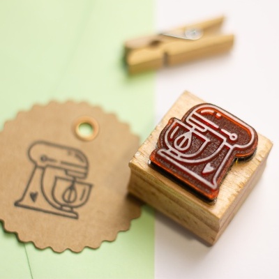 Carimbo&#x20;-&#x20;Batedeira&#x20;com&#x20;cora&#x00E7;&#x00E3;o&#x20;-&#x20;3x3cm