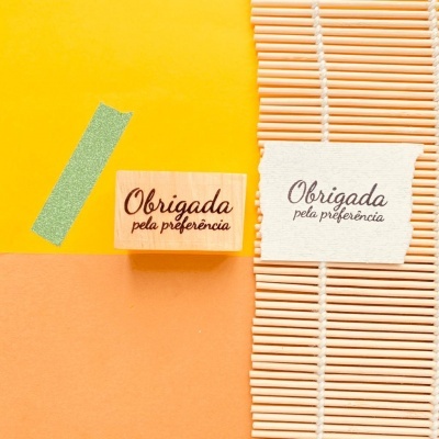 Carimbo&#x20;-&#x20;Obrigada&#x20;pela&#x20;prefer&#x00EA;ncia&#x20;-&#x20;3x5cm