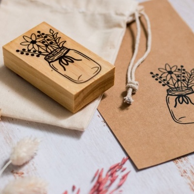 Carimbo&#x20;-&#x20;Plantas&#x20;no&#x20;frasco&#x20;-&#x20;4x7cm