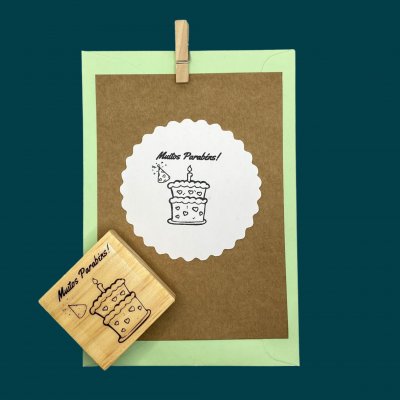 Carimbo&#x20;-&#x20;Muitos&#x20;Parab&#x00E9;ns&#x21;&#x20;-&#x20;5x5cm