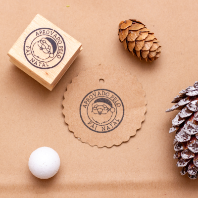 Carimbo&#x20;-&#x20;Aprovado&#x20;pelo&#x20;Pai&#x20;Natal&#x20;-&#x20;3x3cm