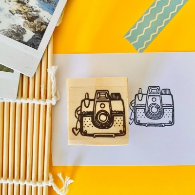 Carimbo&#x20;-&#x20;M&#x00E1;quina&#x20;Fotogr&#x00E1;fica&#x20;vintage&#x20;-&#x20;3x3cm