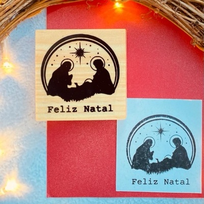 Carimbo&#x20;-&#x20;Feliz&#x20;Natal&#x20;-&#x20;6x6cm