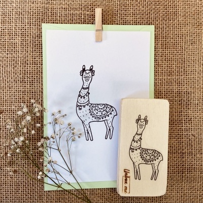 Carimbo&#x20;-&#x20;lhama&#x20;-&#x20;5x10cm