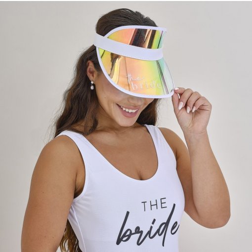Chapéu com viseira holográfico The Bride