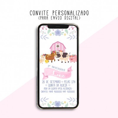 CONVITE DIGITAL - READY TO PRINT - QUINTA