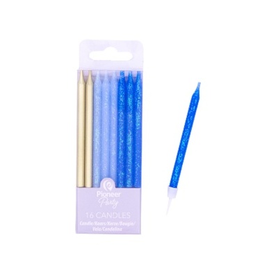 Velas verticais Azul e Ouro