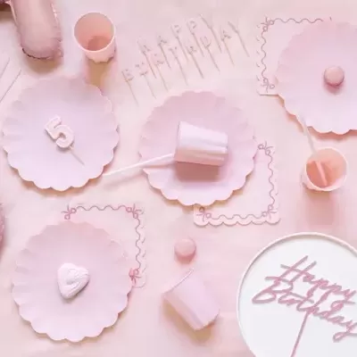 Velas HAPPY BIRTHDAY ROSA PASTEL