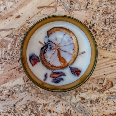 Vela Artesanal em Cerâmica Portuguesa – Baunilha