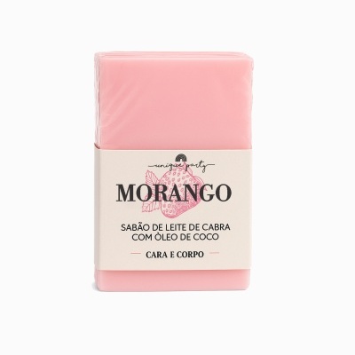 Sabonete Natural de Morango – Leite de Cabra 100g