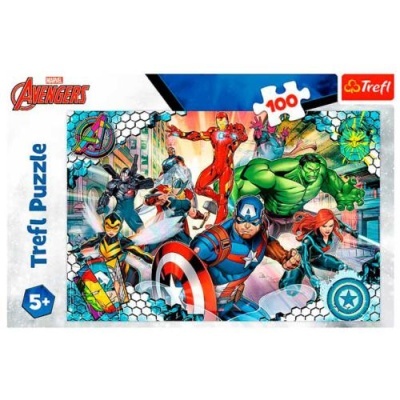 PUZZLE 100 PEÇAS - Famous Avengers / Disney Marvel The Ave