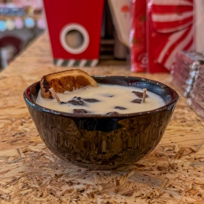 Vela Artesanal em Cerâmica Portuguesa – Baunilha