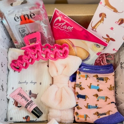 Gift Box Cães | Meias, Nécessaire, Escova e Mimos Fofinhos