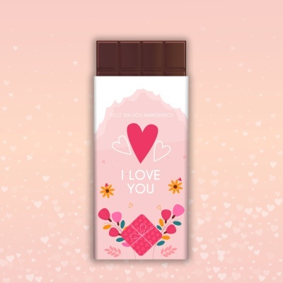 CHOCOLATE DIA DOS NAMORADOS I LOVE YOU