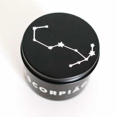 Vela do Zodíaco - Signo Escorpião com cristal Pedra do Sol