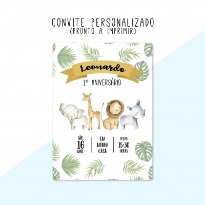 CONVITE DIGITAL - READY TO PRINT - SELVA