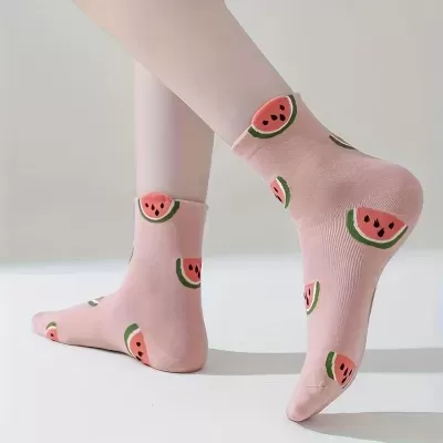 Meias Coloridas de Frutas e Vegetais